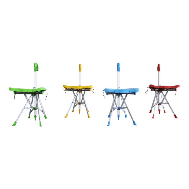 Multicoloured Umbrella Chairs by Gaetano Pesce for Zerodisegno, 1990s, Set of 4 For Sale