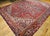 Vintage Persian Heriz Rug, Hand-Knotted Wool, Geometric Medallion Pattern, Red & Navy, 10x13 For Sale - Image 11 of 11