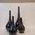 Black Vases in Glazed Ceramic, France, 1990s, Set of 4 For Sale - Image 11 of 18