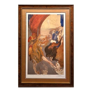 Il Palio Di Siena -Original Silkscreen -Limited Edition 1/10" For Sale