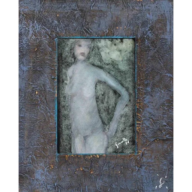 1990s Luigi Granetto, Little Fanny, Oil on Paper, 1998 For Sale - Image 5 of 5