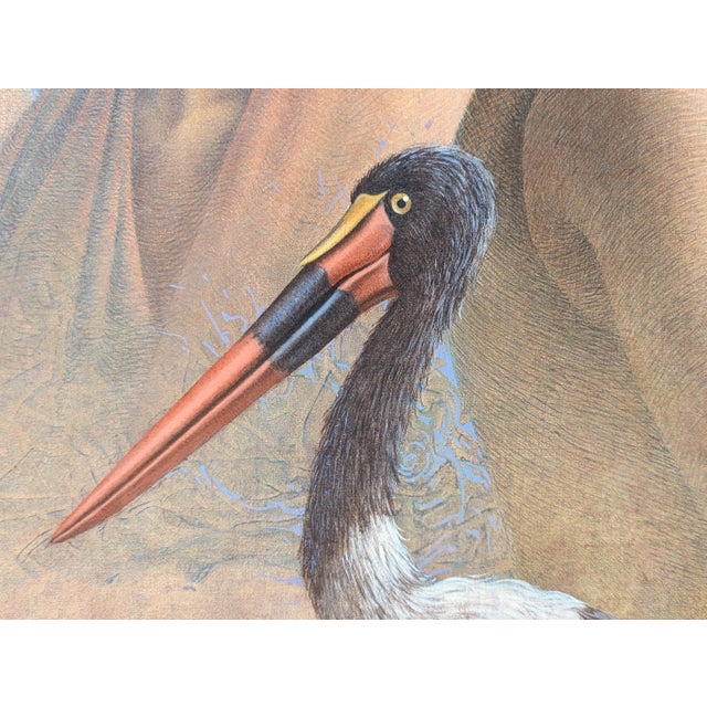 Poen de Wijs "Tripelconcert" Realist Painting of Two Women with a Flute & Saddlebill Stork, 1998 For Sale - Image 11 of 11