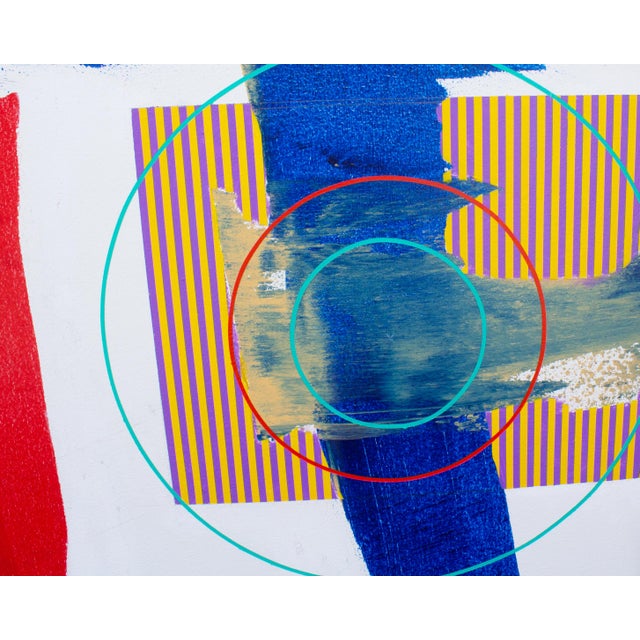 Textile Late 20th Century “Before the Big Bang” Abstract Acrylic on Canvas Painting by James Massena March For Sale - Image 7 of 10