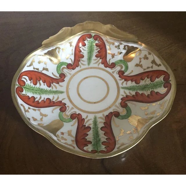 1810 Coalport Porcelain Shell Shape Dessert Dish For Sale In New York - Image 6 of 10