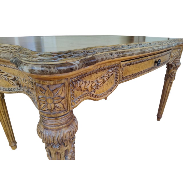 1990s Restored Schnadig French-Style Desk For Sale - Image 9 of 16