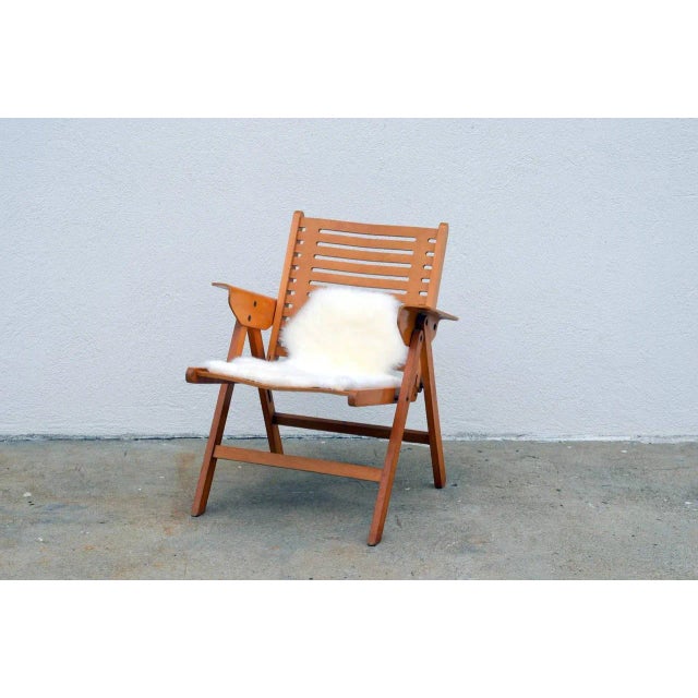 Mid-Century Modern 1950s Vintage Niko Kralj Folding Rex Lounge Chair For Sale - Image 3 of 10