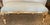 French Louis XVI Style Painted Large Bench, New Blue Upholstery For Sale - Image 3 of 15