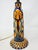 1920s Antique Jules Verlingue Faience Lamp - Hand Painted Irises - 9" Tall -Signed Jv - France For Sale - Image 5 of 13