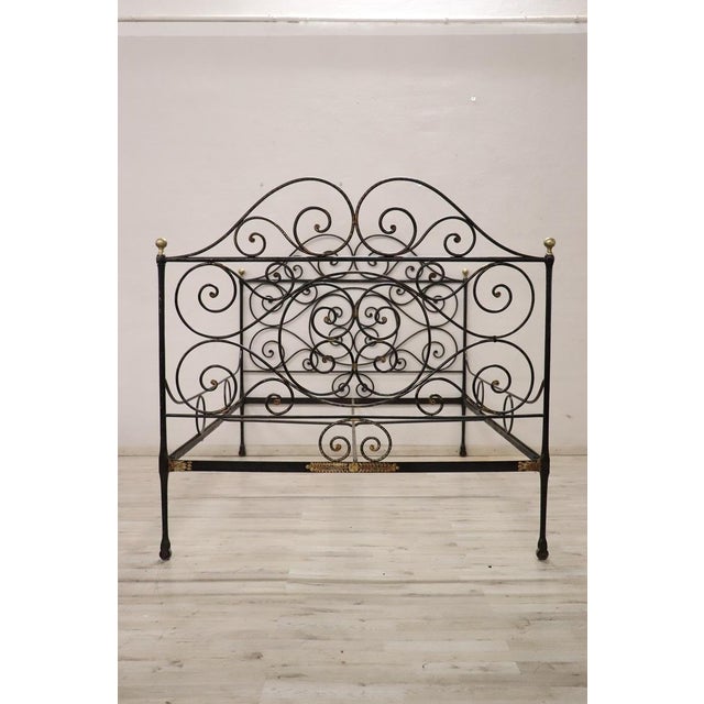 19th Century Iron Double Bed For Sale - Image 7 of 18