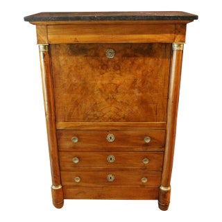 Circa 1810 Empire Period Secretaire à Abatant For Sale