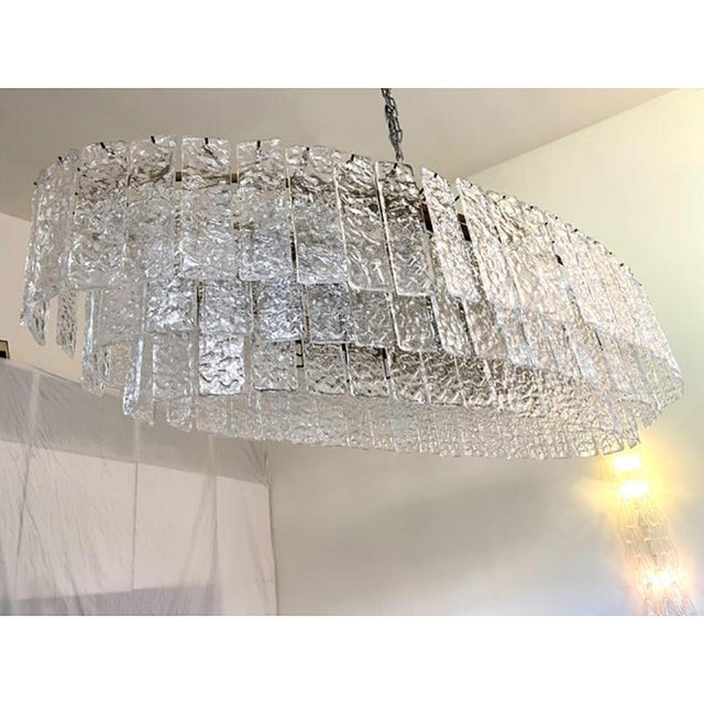 Oval Hammered Strip Listelli Chandelier by Simoeng For Sale - Image 6 of 13