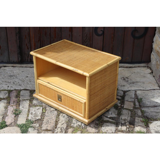 Vintage 1970s bedside or end table. A truly high-quality Italian product. Made by Dal Vera, a company renowned for its...