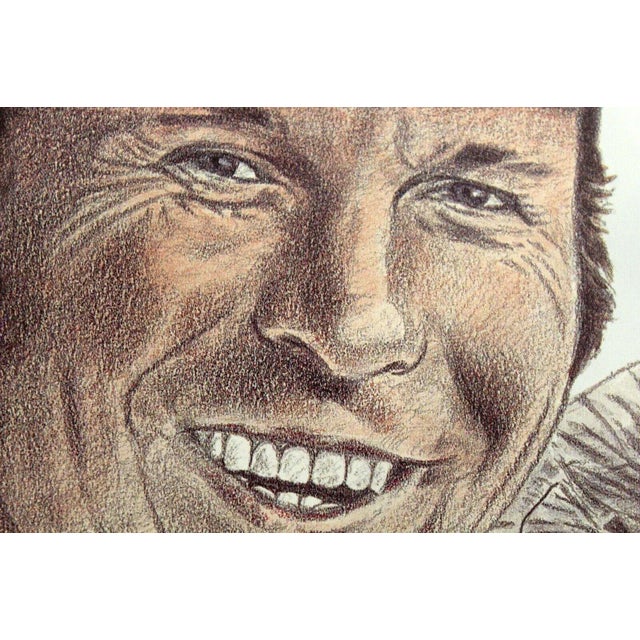 Tan Jerry Hersh Baseball Memorabilia Lithograph Brooks Robinson Signed 218/750 Unfra For Sale - Image 8 of 11