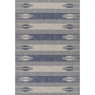 Momeni Contemporary Indoor/Outdoor Riviera Desert Rug in Blue, 2' x 3' For Sale