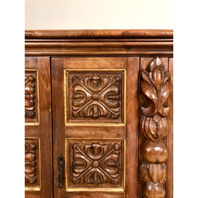 Spanish Hand Carved Credenza Buffet Chairish