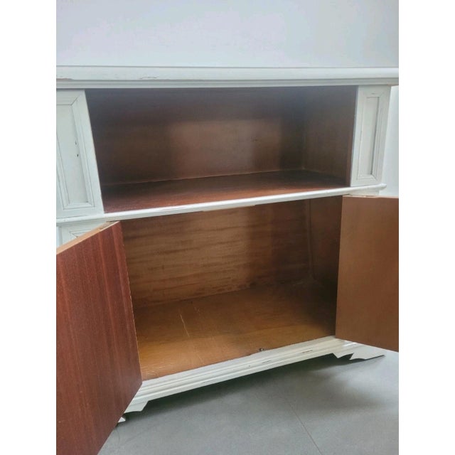 Vintage Two-Door Sideboard with Wheels and Open Compartment, 1970s For Sale - Image 4 of 11