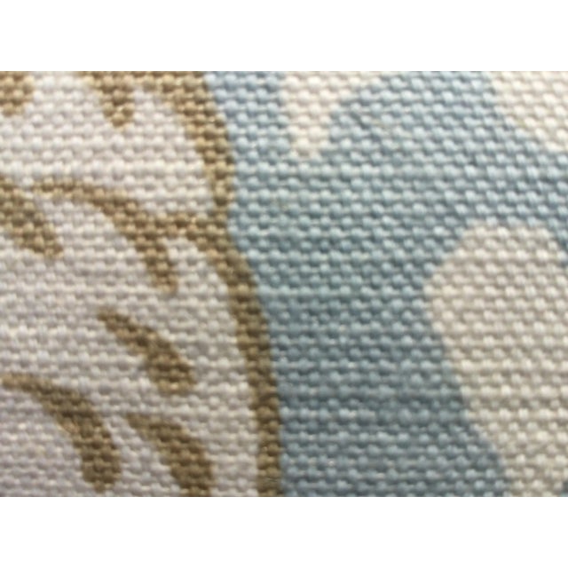 2020s Blue & Cream Love Birds Doves Pillow For Sale - Image 5 of 5