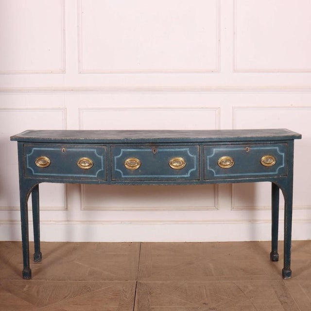 19th Century English Bowfront Console Table For Sale - Image 10 of 10