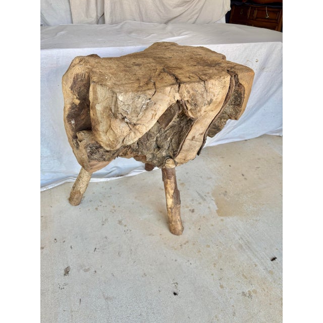 Late 19th French Wood Live Edge Butcher Table For Sale - Image 10 of 12