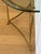 Metal Vintage Italian Brass and Glass Demi-Lune Console Table For Sale - Image 7 of 18