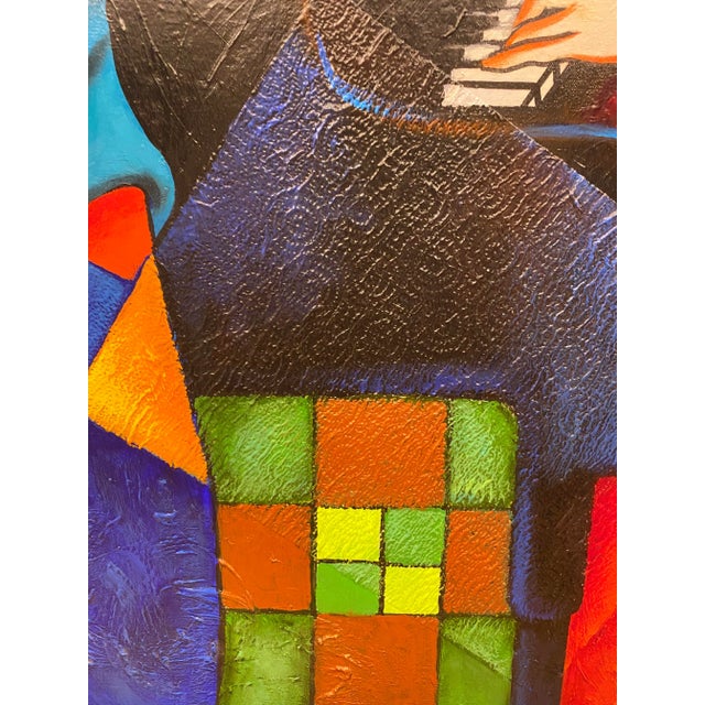 Large Charles Lee Oil on Canvas Painting "Music for Two" Certified For Sale In Miami - Image 6 of 13