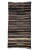 1960s Vintage Gray & Brown Turkish Modern Kilim- 5′1″ × 10′4″ For Sale