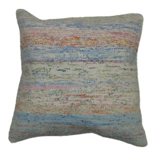 Late 20th Century Rag Rug Pillow For Sale