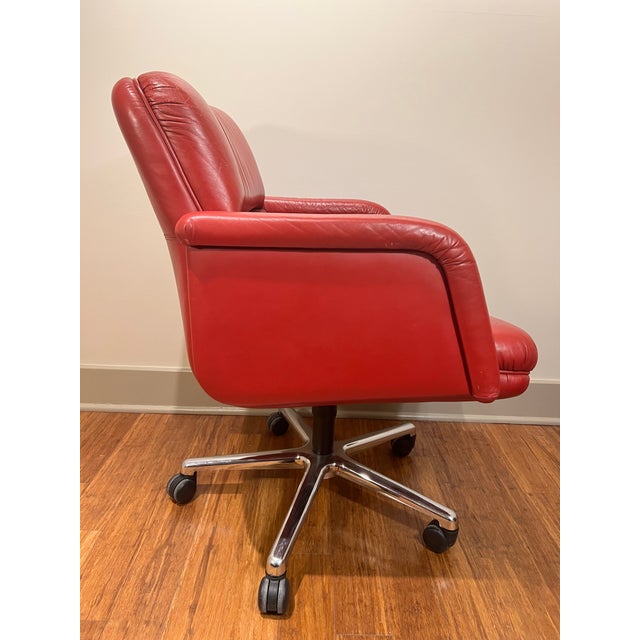 Keilhauer Furniture Late 20th Century All Leather Office Chair For Sale - Image 4 of 6