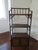 A vintage burnt Bamboo Etagere with 3 shelves and a two door storage compartment. Great for a bathroom, powder room, or...