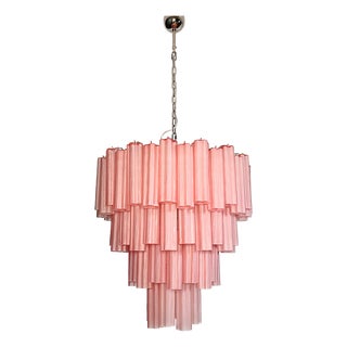 Vintage Murano Glass Tiered Chandelier, 1990 For Sale