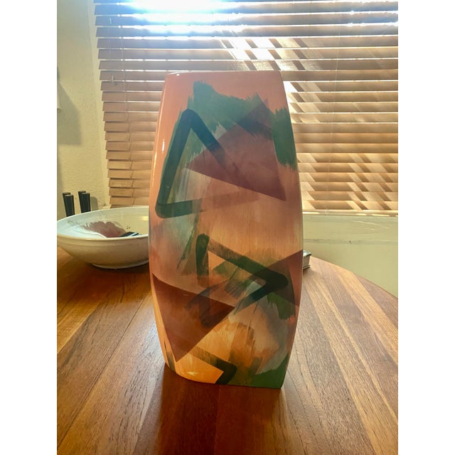1980s John Bergen Postmortem Large Vase . For Sale - Image 5 of 11
