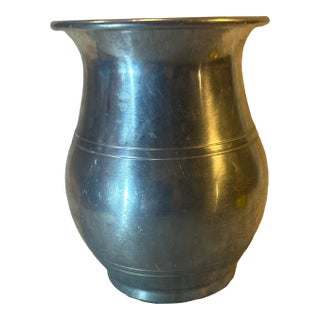 Early 20th Century Art Deco Pewter Vase For Sale