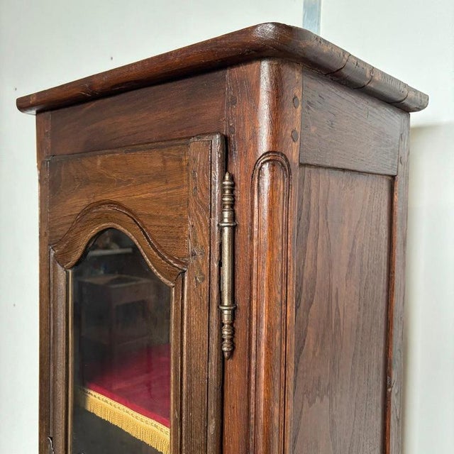 Antique French Country Oak Display Cabinet, 1780s For Sale - Image 9 of 15