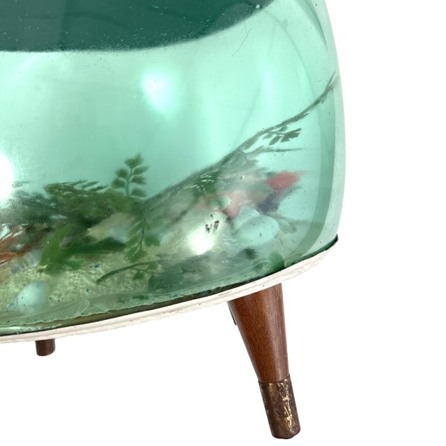 Vintage 1960s Mid-Century Modern Inflatable Aquarium Stool Ottoman Fish Tank Footstool For Sale - Image 14 of 16