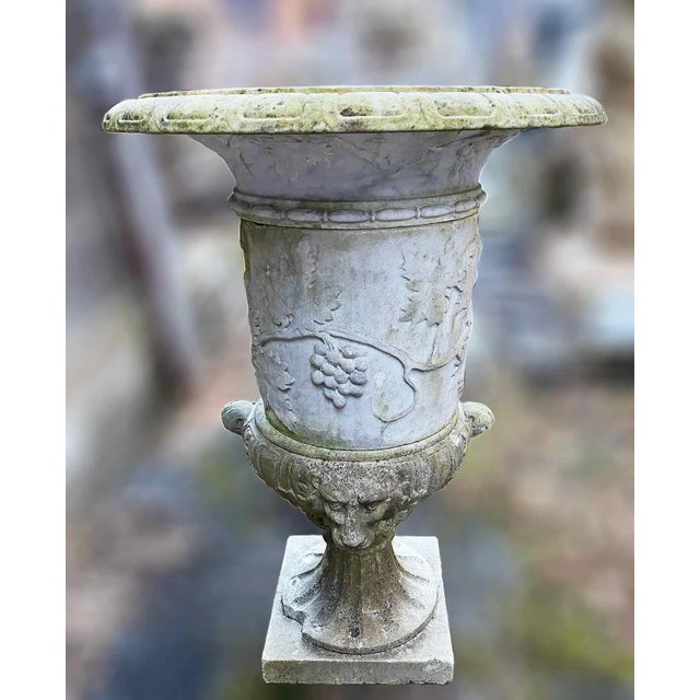 Antique Marble Garden Urn For Sale - Image 4 of 9