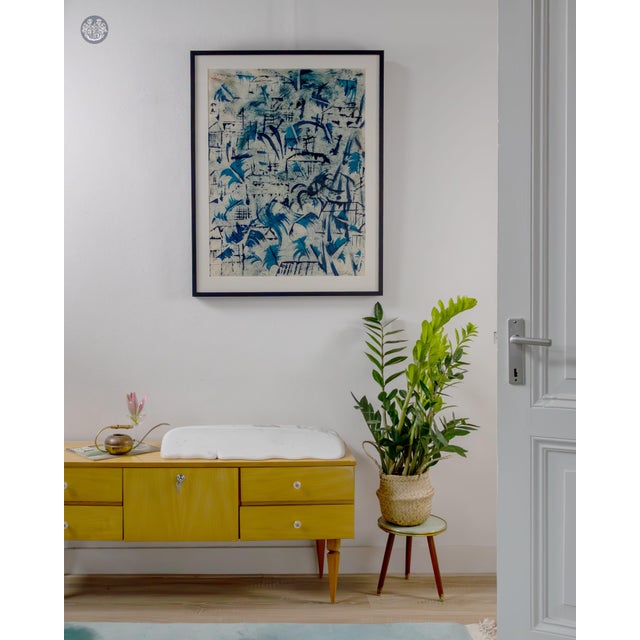 Postmodern Chef de Mulu, The Birds, Acrylic on Paper For Sale - Image 3 of 5