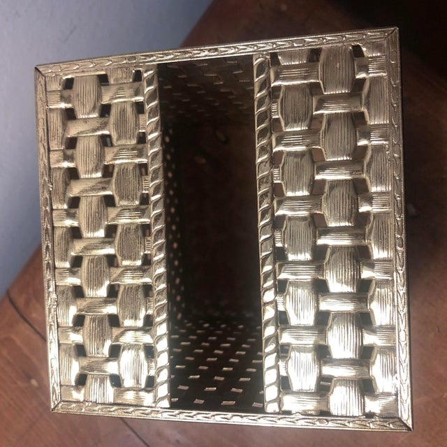 Metal Brass Square Tissue Cover For Sale - Image 7 of 8