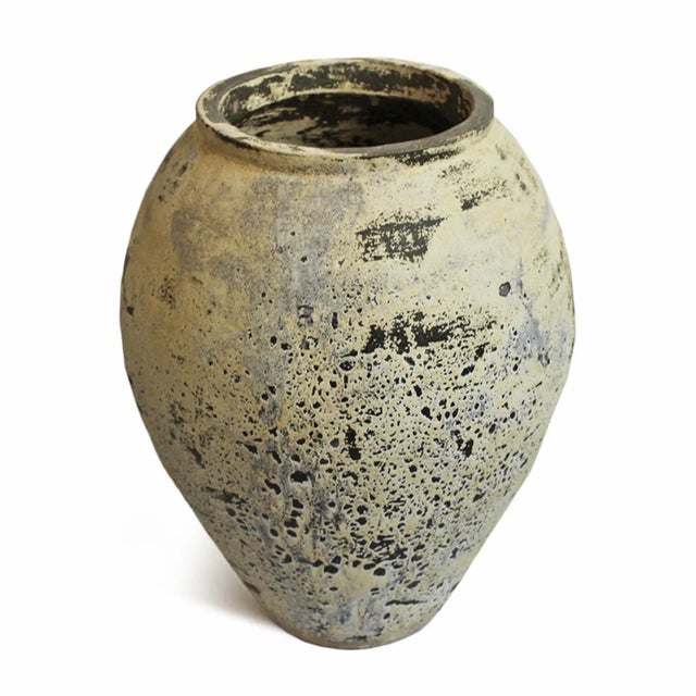 Sautern Yellow Earth Ware Vintage Pot Planter For Sale In Los Angeles - Image 6 of 10