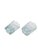 Glass Art Deco Alexandrite Glasses, Poland, 1930s, Set of 2 For Sale - Image 7 of 10