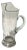 Glass and Sterling Sliver Pitcher English Hallmarks For Sale