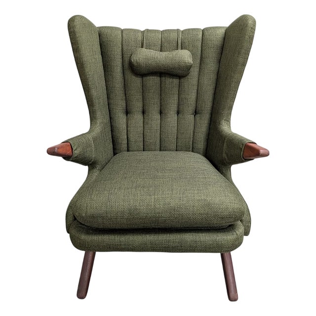 1950s Attributed to Sven Skipper Papa Bear Chair For Sale