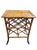 Vintage Burnt Bamboo 7 Bottle Wine Rack Holder Side Table For Sale In West Palm - Image 6 of 7