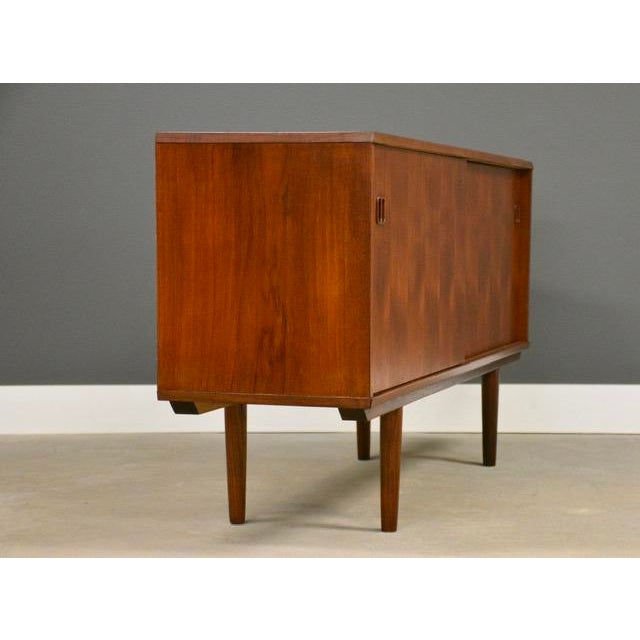 Refinished 59” Danish Modern Teak Credenza For Sale - Image 4 of 11