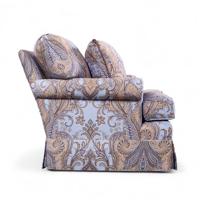 George Smith Scroll Arm Lounge Chairs - Pair For Sale - Image 11 of 13