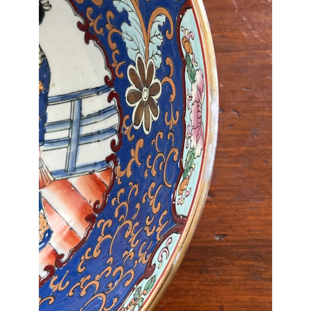 Blue Vintage Chinese Export Royal Blue Bowl For Sale - Image 8 of 11