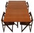 Drop-Leaf Table and Folding Chairs, 1960s, Set of 5 For Sale