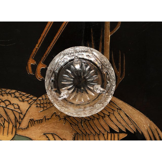 Bohemian Crystal Small Footed Serving Bowl, Circa 1970s For Sale - Image 9 of 11