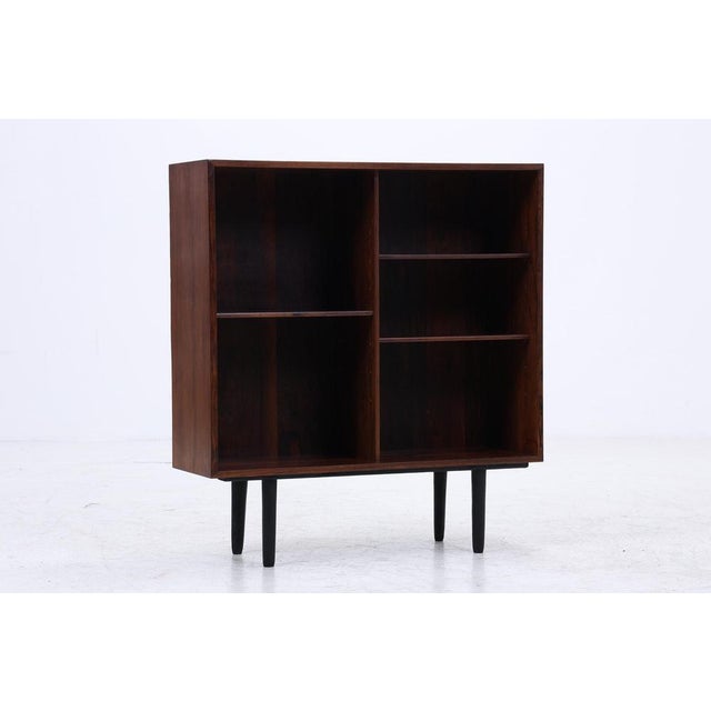 Vintage Scandinavian Rosewood Bookcase with Black Legs, 1960s For Sale - Image 11 of 11
