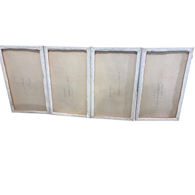 Nicole Mouracade Nim Abstract Acrylic on Canvas Set of 4 Panels For Sale - Image 11 of 11