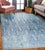 Textile 8x10 Blue Hand-Knotted Wool Diamond Lattice Tribal Modern Carpet Rug For Sale - Image 7 of 8
